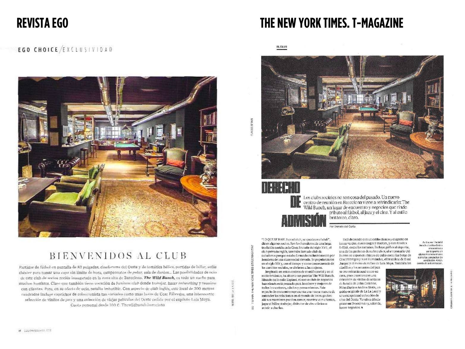 Artículo sobre The Wild Bunch en Ego · The New York Times T Magazine